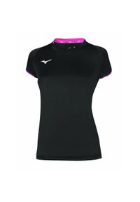 Mizuno - Jersey mizuno femme Core. Kolor: czarny, różowy, wielokolorowy. Materiał: jersey. Sport: fitness