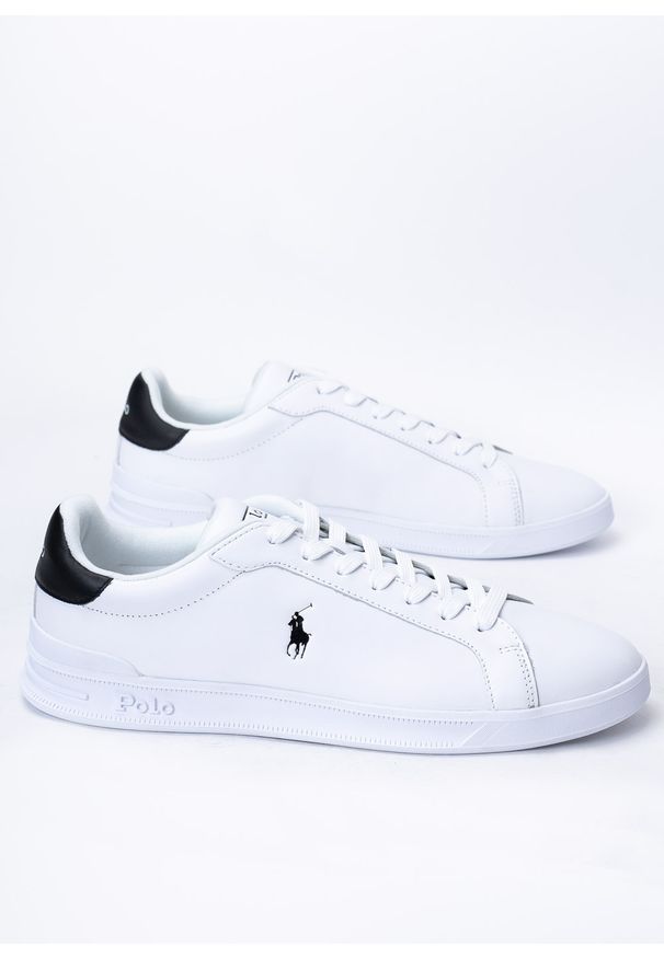 Sneakersy męskie Polo Ralph Lauren Hrt Ct II (809829824005). Kolor: biały