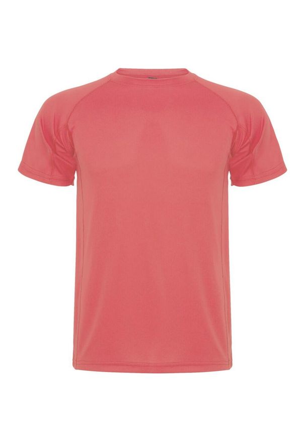 ROLY - Męska Koszulka Sportowa Montecarlo Z Krótkim Rękawem. Kolor: pomarańczowy. Długość rękawa: krótki rękaw. Długość: krótkie. Sport: turystyka piesza