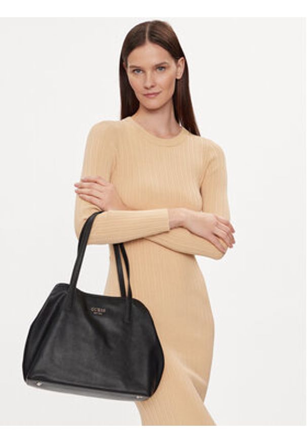 Guess Torebka HWVG93 18280 Czarny. Kolor: czarny. Materiał: skórzane