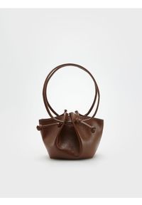 Reserved - Torebka bucket - brązowy. Kolor: brązowy. Materiał: skórzane #1