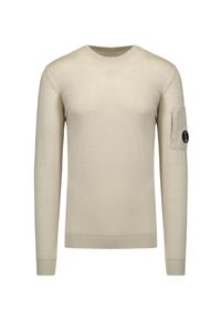 CP Company - Sweter C.P. Company KNITWEAR CREW NECK. Materiał: wełna, dzianina, materiał. Wzór: aplikacja #1