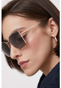 Vogue - VOGUE okulary przeciwsłoneczne damskie kolor granatowy. Kolor: niebieski #3