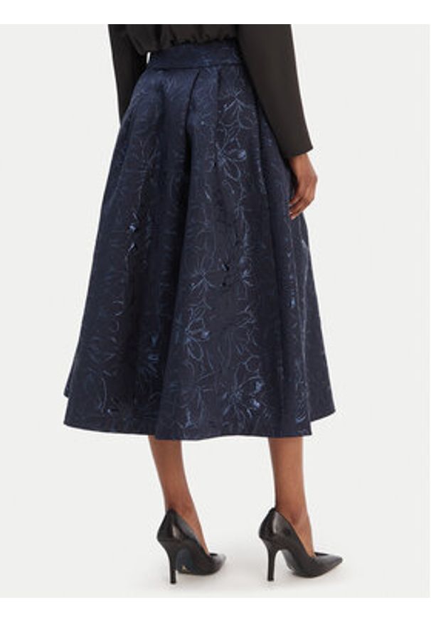 Rinascimento Spódnica trapezowa CFC0126542003 Granatowy Regular Fit. Kolor: niebieski. Materiał: syntetyk