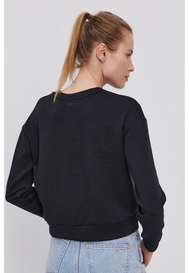Only Play - Bluza. Kolor: czarny. Długość rękawa: długi rękaw. Długość: długie