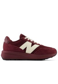 Buty New Balance U370PA - bordowe. Zapięcie: sznurówki. Kolor: czerwony. Materiał: guma, zamsz, skóra. Szerokość cholewki: normalna. Sezon: lato