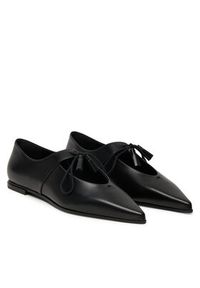 Max Mara Półbuty Laceup 2524526111600 Czarny. Kolor: czarny. Materiał: skóra #6