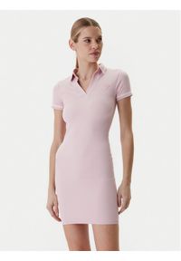 Guess Sukienka codzienna V6RK02 Z4692 Różowy Regular Fit. Okazja: na co dzień. Kolor: różowy. Materiał: syntetyk. Typ sukienki: proste. Styl: casual #1
