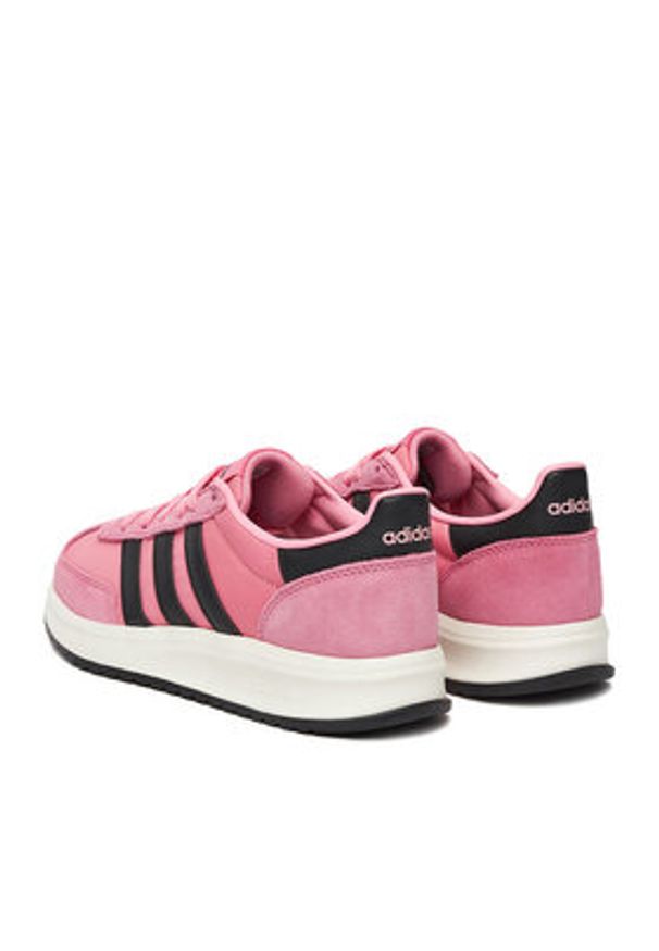 Adidas - adidas Sneakersy RUN 70S 2.0 JR8585 Różowy. Kolor: różowy. Materiał: zamsz, skóra. Sport: bieganie