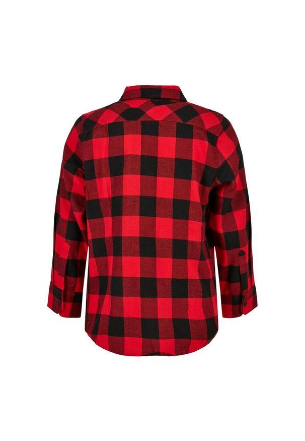 Urban Classics - Flanelowa Koszula W Kratę Dla Chłopców. Kolor: czerwony, wielokolorowy, czarny. Długość rękawa: długi rękaw