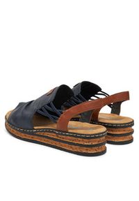 Rieker Sandały CEO-62962-14 Granatowy. Kolor: niebieski. Materiał: skóra #2