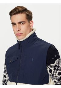 Polo Ralph Lauren Kamizelka 710854959008 Beżowy jasny Regular Fit. Typ kołnierza: polo. Kolor: beżowy. Materiał: syntetyk #6