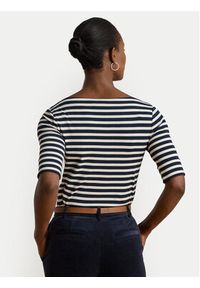 Lauren Ralph Lauren - LAUREN RALPH LAUREN Bluzka 200980041002 Biały Slim Fit. Kolor: biały. Materiał: bawełna #4