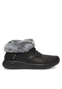 skechers - Skechers Botki On-The-Go Joy 144803/BKGY Czarny. Kolor: czarny. Materiał: materiał