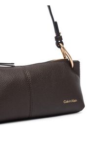 Calvin Klein Torebka Slouchy Leather Small Conv Bag LV04F3659G Brązowy. Kolor: brązowy. Materiał: skórzane #3