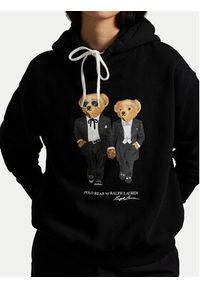 Polo Ralph Lauren Bluza 211A87106001 Czarny Relaxed Fit. Typ kołnierza: polo. Kolor: czarny. Materiał: bawełna #5