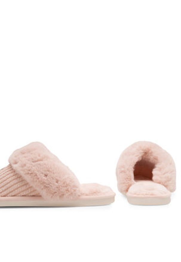 Home & Relax Kapcie CCC23-1 Różowy. Kolor: różowy. Materiał: materiał