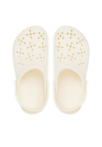 Crocs Klapki Classic Floral Cut-Out Clog 210927 Écru #3