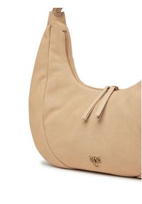 Pinko - PINKO Torebka Slouchy Hobo Big PE 25 PLTT 104295 A29N Beżowy. Kolor: beżowy. Materiał: skórzane, zamszowe