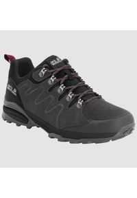Buty trekkingowe damskie Jack Wolfskin Refugio Texapore Low. Kolor: szary, czerwony, wielokolorowy, fioletowy. Materiał: materiał, syntetyk. Sezon: lato. Styl: sportowy #1