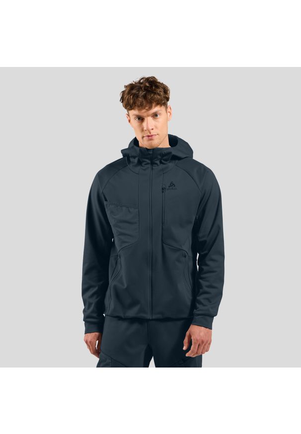 Kurtka Odlo ZEROWEIGHT WINDPROOF X WARM Jacket. Kolor: niebieski. Sezon: zima. Sport: narciarstwo