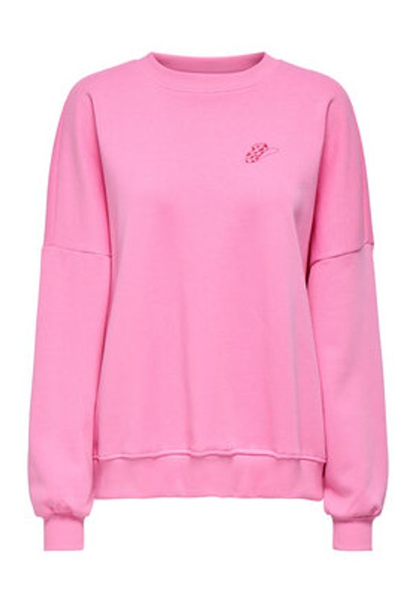 only - ONLY Bluza Stina 15357086 Fioletowy Regular Fit. Kolor: fioletowy. Materiał: bawełna
