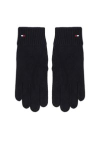 TOMMY HILFIGER - Tommy Hilfiger Rękawiczki Damskie Essential AW0AW16435 Czarny. Kolor: czarny. Materiał: materiał, bawełna