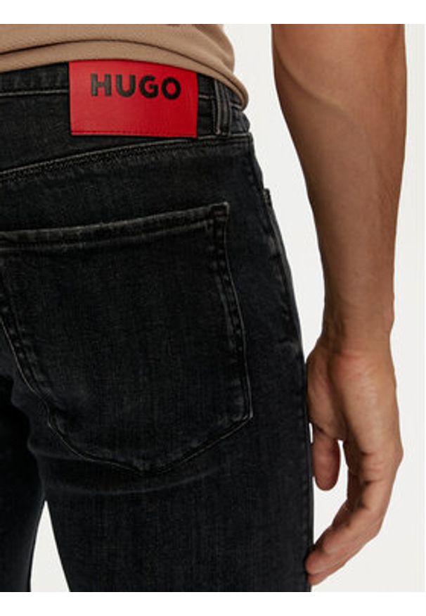 Hugo Jeansy 50522147 Granatowy Slim Fit. Kolor: niebieski
