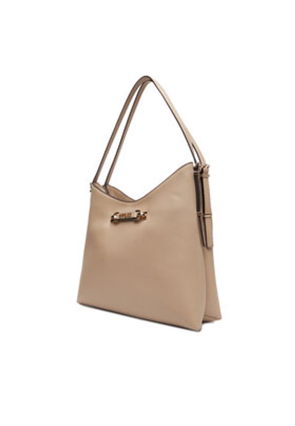Guess Torebka Lefia HWBG96 44020 Beżowy. Kolor: beżowy. Materiał: skórzane