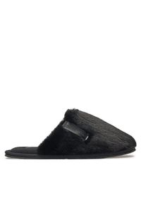 Calvin Klein Jeans Kapcie Hotel Slipper Fur After Glow YW0YW01593 Czarny. Kolor: czarny. Materiał: materiał