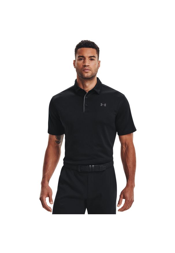 Polo Under Armour Tech. Typ kołnierza: polo. Kolor: szary, czarny, wielokolorowy