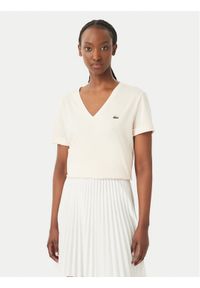Lacoste T-Shirt TF7300 Różowy jasny Regular Fit. Kolor: różowy. Materiał: bawełna #1