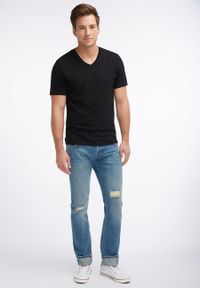 Mustang - MUSTANG CHICAGO TAPERED MĘSKIE SPODNIE JEANSOWE DENIM BLUE 1006144 5000 784