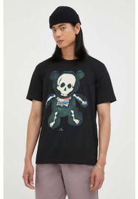 PS PAUL SMITH - PS Paul Smith t-shirt bawełniany kolor czarny z nadrukiem. Kolor: czarny. Materiał: bawełna. Wzór: nadruk. Styl: klasyczny #1