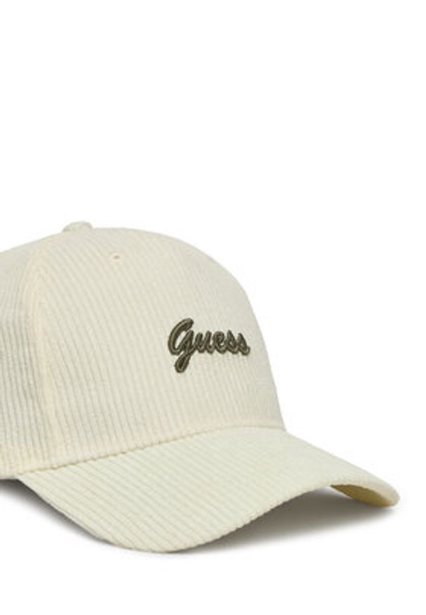 Guess Czapka z daszkiem V5BZ10 WF760 Écru. Materiał: materiał, poliester