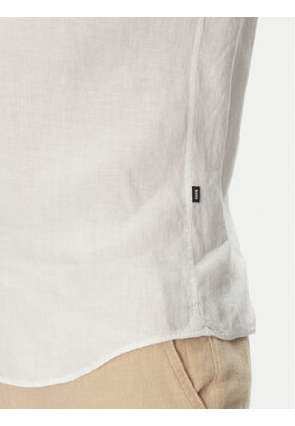 BOSS Koszula H-Roan-Bd-E-C1 50520283 Biały Slim Fit. Kolor: biały. Materiał: len