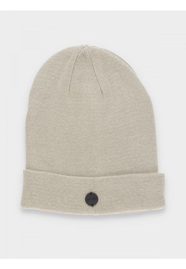 outhorn - Czapka beanie damska. Materiał: bawełna, dzianina. Styl: klasyczny
