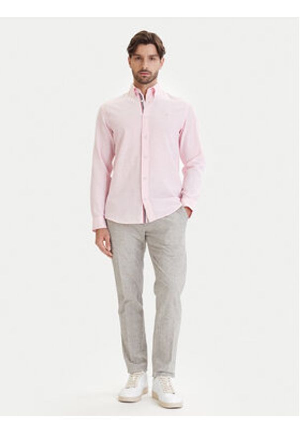 Jack & Jones Koszula Blusummer 12293269 Różowy Regular Fit. Kolor: różowy. Materiał: bawełna