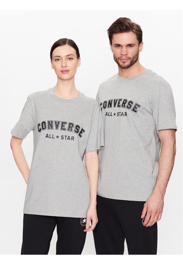 Converse T-Shirt Unisex All Star 10024566-A03 Szary Regular Fit. Kolor: szary. Materiał: bawełna