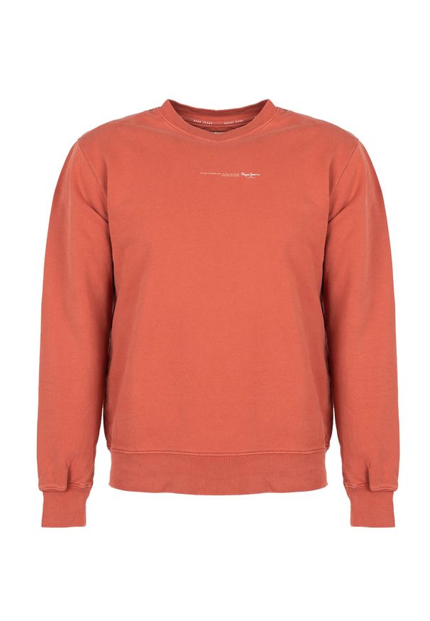 Pepe Jeans Bluza "David" | PM582169 | David | Mężczyzna | Czerwony, Pomarańczowy. Okazja: na co dzień. Kolor: wielokolorowy, czerwony, pomarańczowy. Materiał: bawełna. Wzór: nadruk. Styl: casual