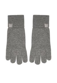 Calvin Klein Rękawiczki Emblem LV14D8016G Szary. Kolor: szary. Materiał: kaszmir, materiał