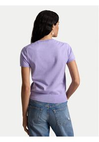 Polo Ralph Lauren T-Shirt 211971872505 Fioletowy jasny Regular Fit. Typ kołnierza: polo. Kolor: fioletowy. Materiał: bawełna #4