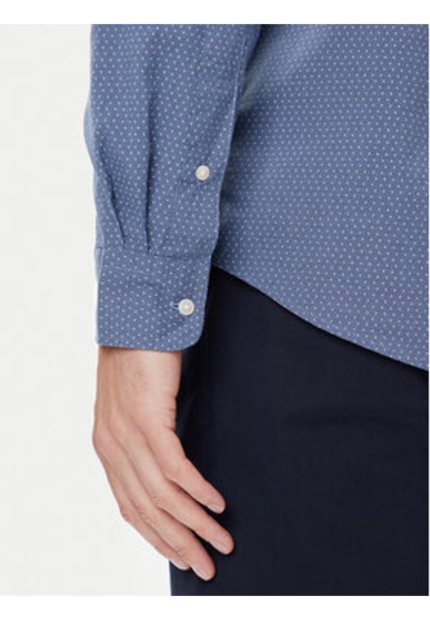 TOMMY HILFIGER - Tommy Hilfiger Koszula MW0MW39438 Niebieski Regular Fit. Kolor: niebieski. Materiał: bawełna