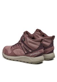 Merrell Sneakersy Wildwood Mid Ltr Wp J068104 Bordowy. Kolor: czerwony. Materiał: skóra, zamsz