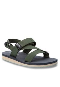 Jack Wolfskin Sandały Urban Entdeckung Belt Sandal 4056711 Zielony. Kolor: zielony. Materiał: materiał