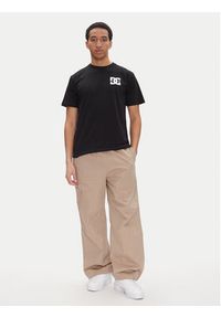 DC Shoes T-Shirt ADYZT05455 Czarny Heritage Fit. Kolor: czarny. Materiał: bawełna