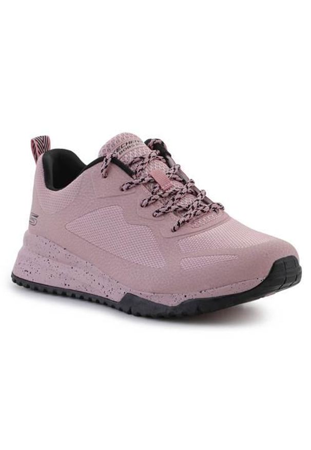 skechers - Buty do chodzenia damskie Skechers Bobs Squad 3 Star Flight. Zapięcie: sznurówki. Kolor: różowy. Materiał: materiał, syntetyk. Szerokość cholewki: normalna. Sport: turystyka piesza