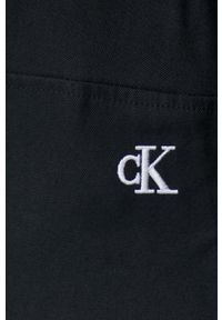 Calvin Klein Jeans sukienka kolor czarny mini prosta. Kolor: czarny. Materiał: tkanina, materiał, wiskoza. Długość rękawa: długi rękaw. Typ sukienki: proste. Długość: mini #5