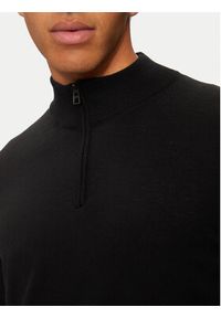 BOSS - Boss Sweter Ebenji 50528300 Czarny Regular Fit. Kolor: czarny. Materiał: wełna
