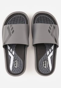 Born2be - Szare Sportowe Klapki Piankowe na Basen lub Plażę Daevo. Okazja: na plażę. Kolor: szary. Materiał: dresówka. Sezon: lato. Styl: sportowy #4